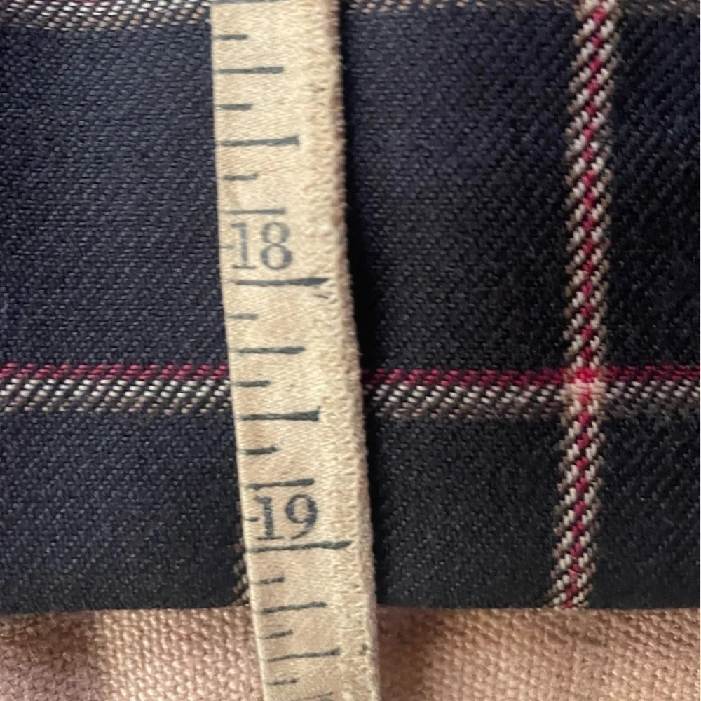 90's Vintage Wool Window Pane Plaid Power Mini Skirt Suit